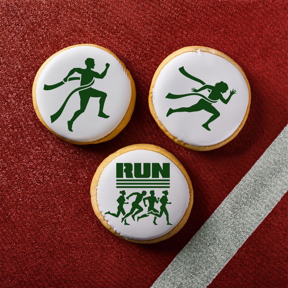 Race Runner Cookie Stencil Set