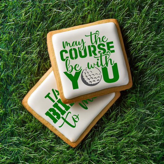 Golf Message Cookie Stencils