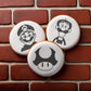 Mario Characters Cookie Stencil Set