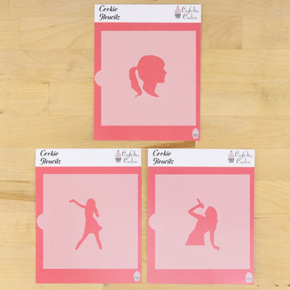 Swiftie Silhouettes Cookie Stencil Set
