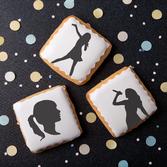 Swiftie Silhouettes Cookie Stencil Set