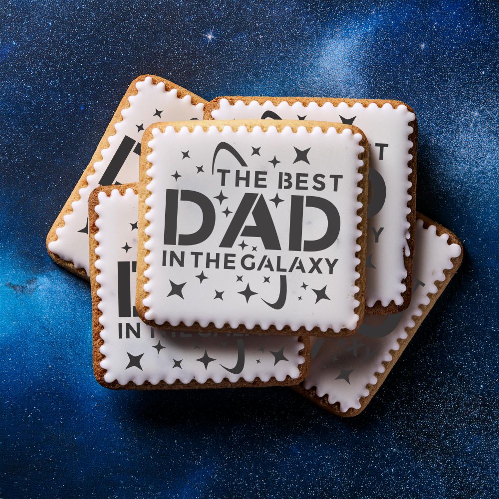 Best Dad in the Galaxy Cookie Stencil