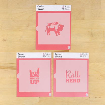 Roll Herd Cookie Stencil Set