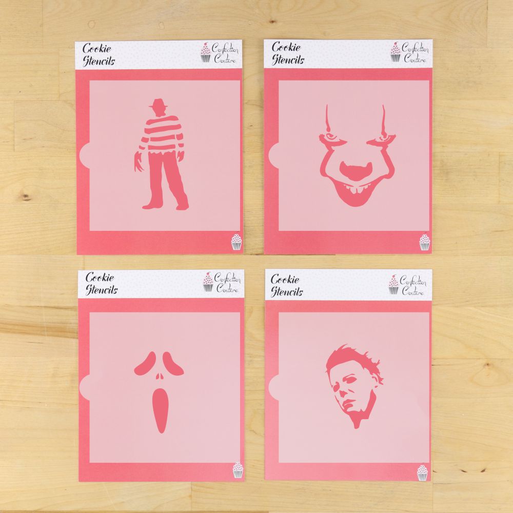 Halloween Horror Movie Cookie Stencils