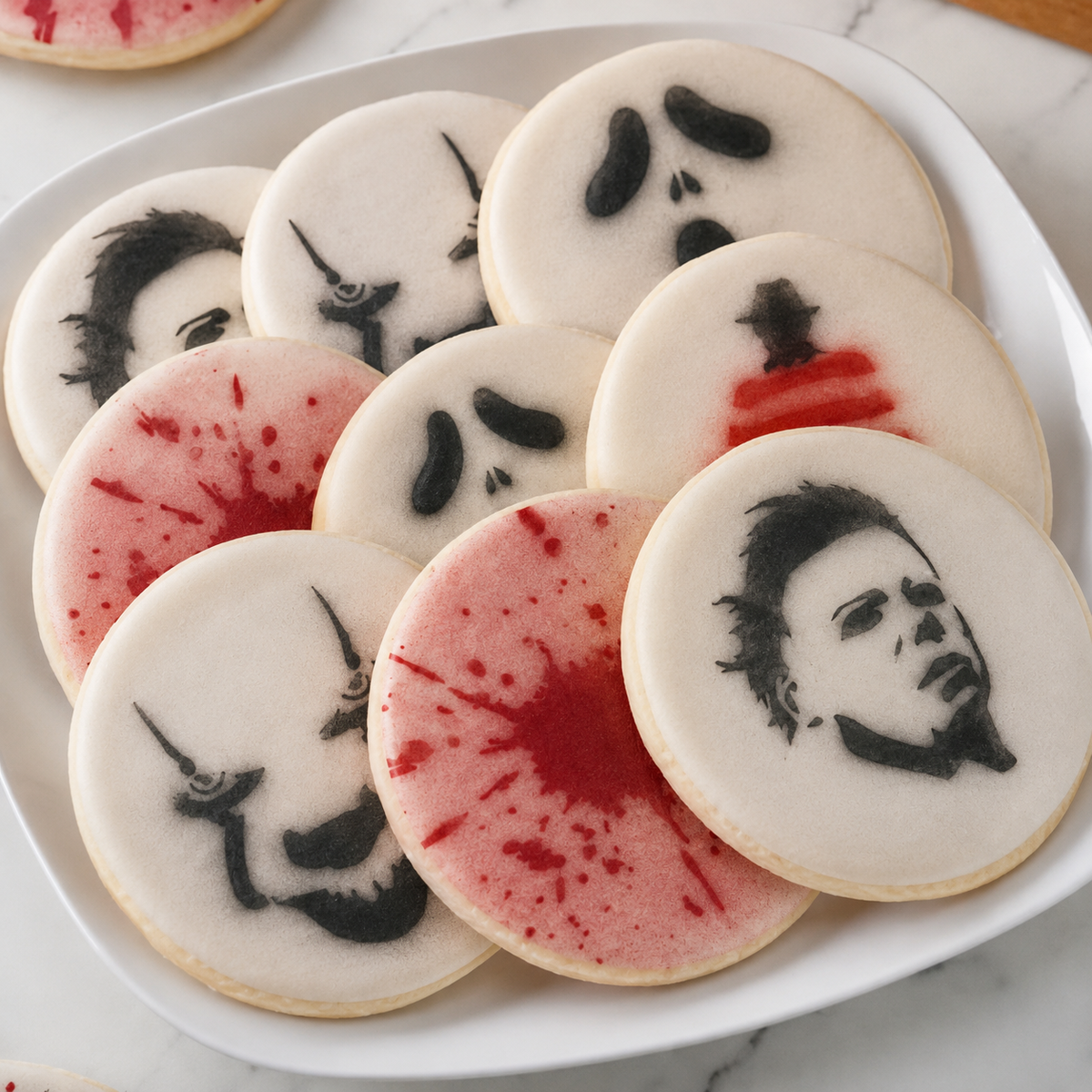 Halloween Horror Movie Cookie Stencils