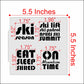 Measurements for Skiing Message Cookie Stencils