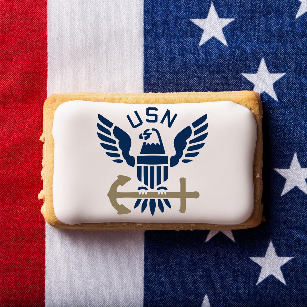 U.S. Navy Emblem Cookie Stencil