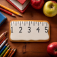 Ruler Back to School Cookie Stencil