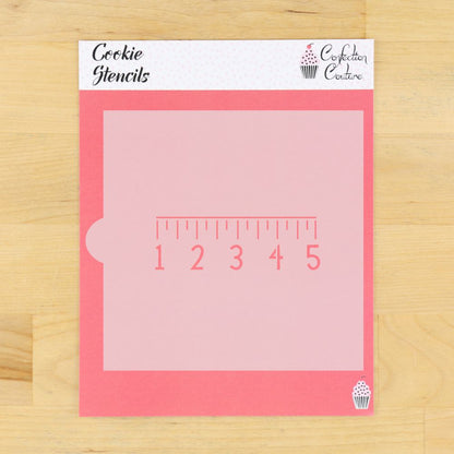 Ruler Back to School Cookie Stencil