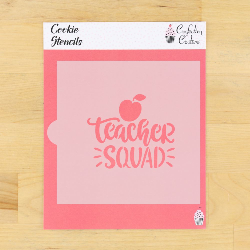 Teacher Squad Cookie Stencil