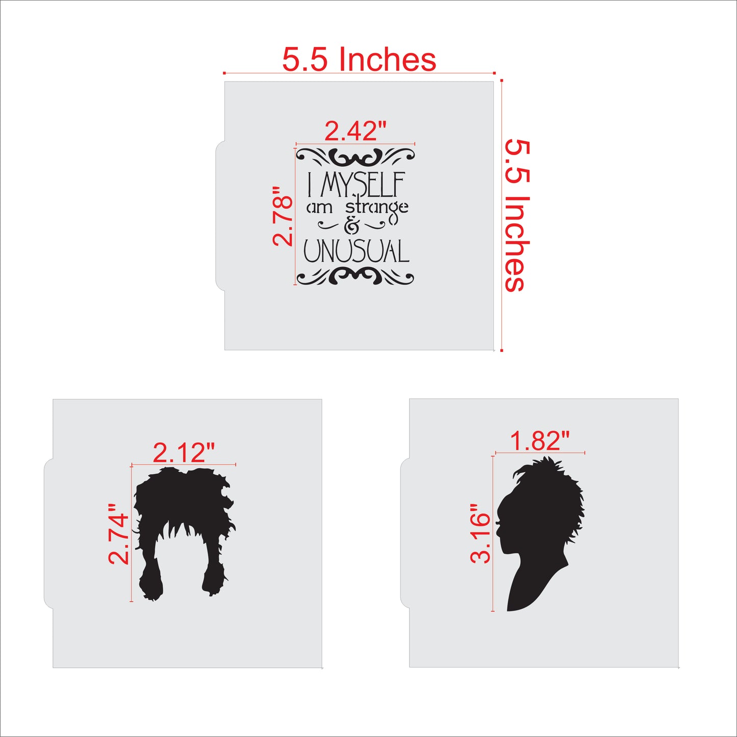 Strange and Unusual Cookie Stencil Measurements