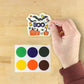 Halloween Paint Your Own Cookies being colored with edible food coloring.