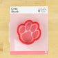 Tiger Paw football and basketball Mascot Cookie Stencil with matching cookie cutter