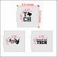Texas Tech Cookie Stencil Measurements