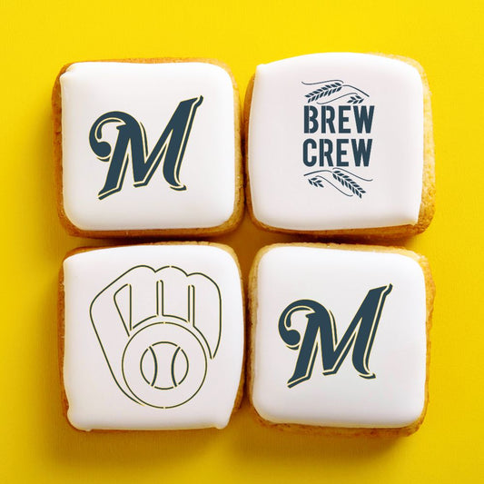 Brew Crew Baseball Cookie Stencil Set