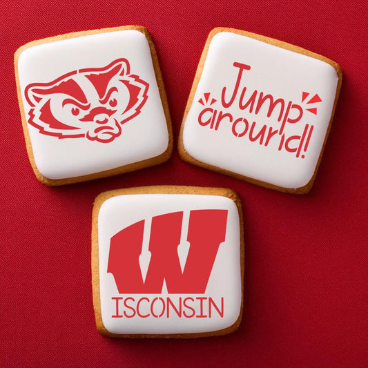 Jump Around Cookie Stencil Set
