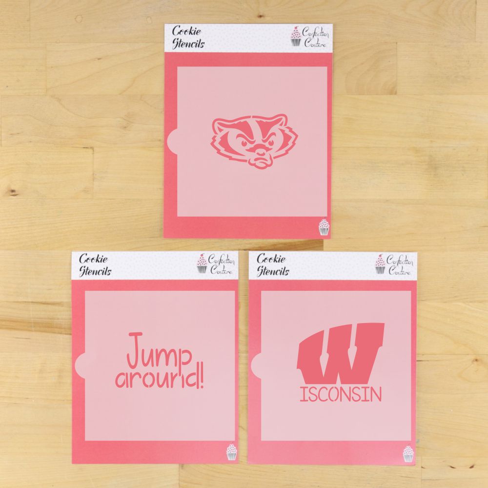 Jump Around Cookie Stencil Set