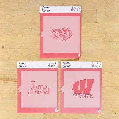 Jump Around Cookie Stencil Set