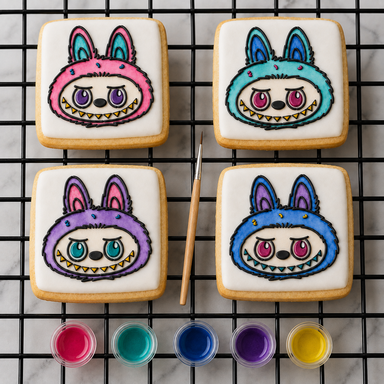 Monster Paint Your Own Cookie Stencil