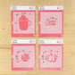 Spice Girl Cookie Stencil Set in their packaging with dimensions along the top and side.
