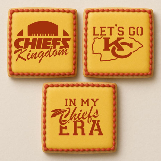 Chiefs Kingdom Cookie Stencil Set