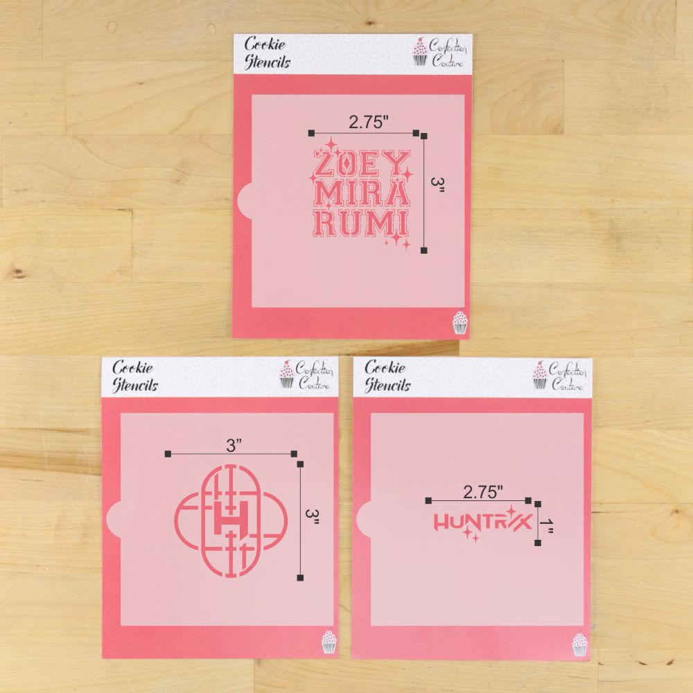 Hunters Band Cookie Stencil Set