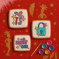 Taylor Swift Showgirl Theme Paint Your Own Cookies with painted with edible food coloring using a food-safe brush