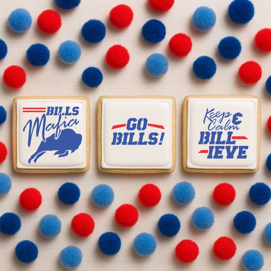 Keep Calm and Billieve Cookie Stencil Set