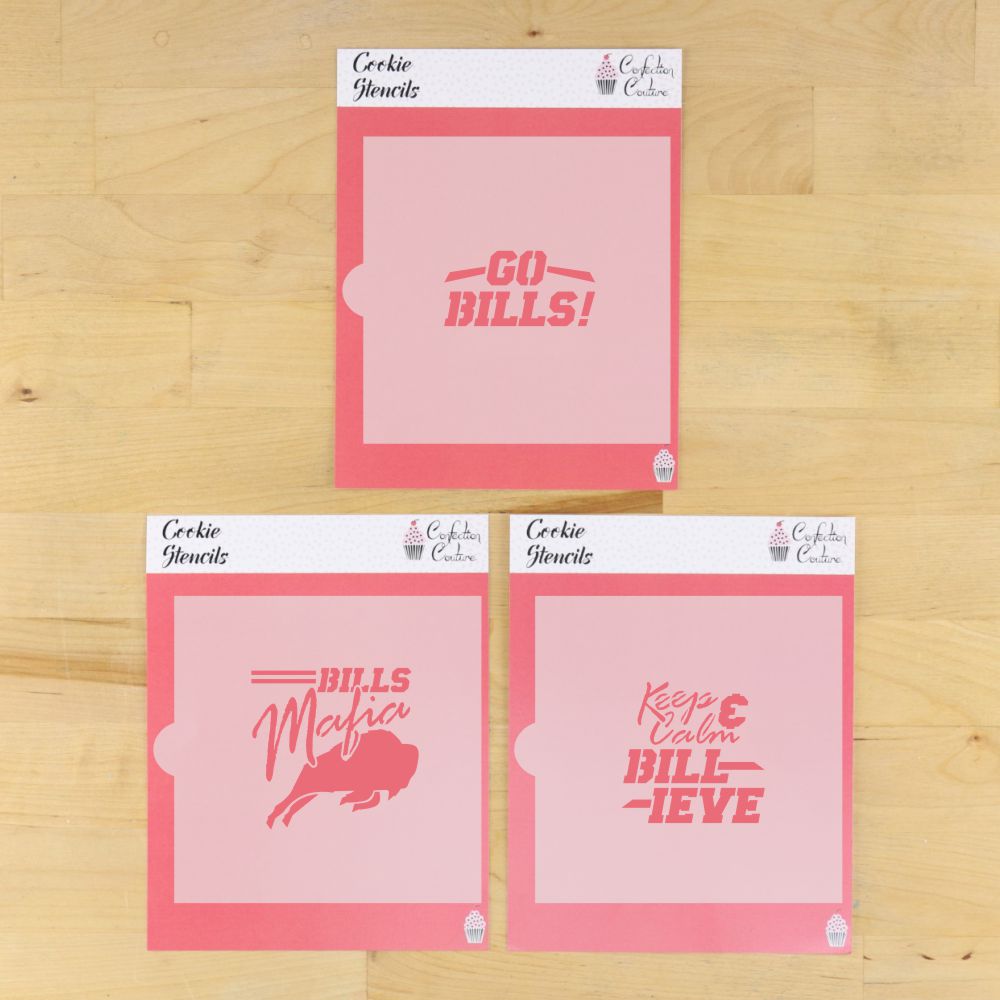 Keep Calm and Billieve Cookie Stencil Set