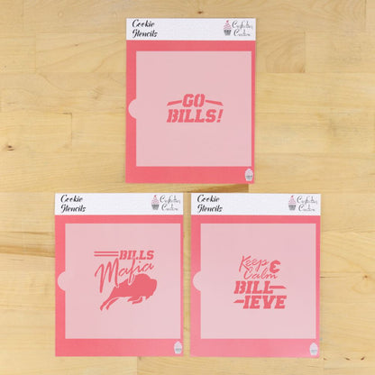 Keep Calm and Billieve Cookie Stencil Set