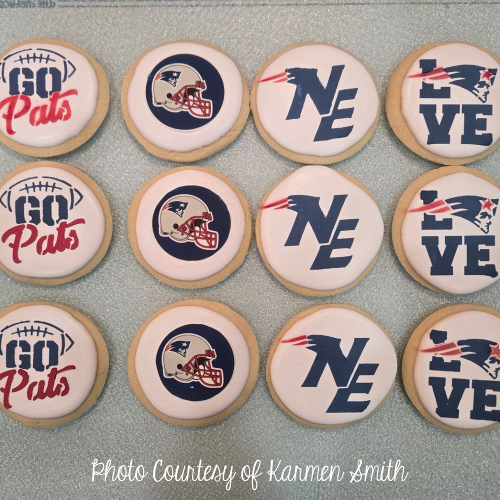 New England Football Cookie Stencil Set