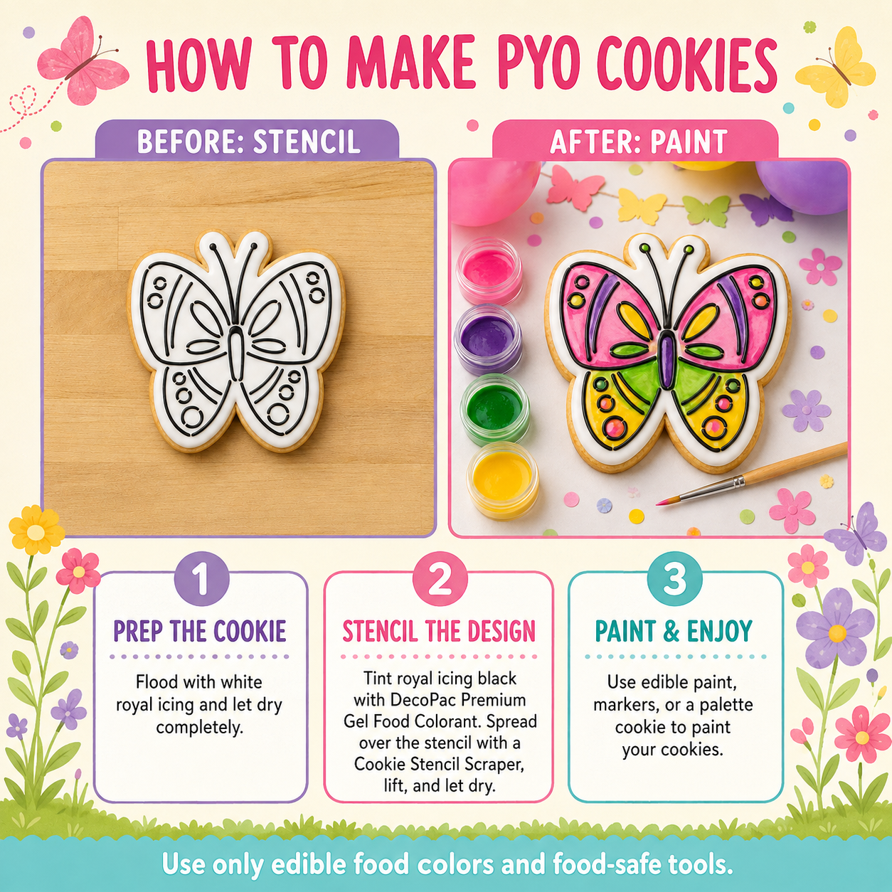 Butterfly PYO Cookie Stencil
