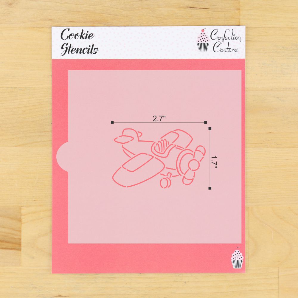 Airplane PYO Cookie Stencil