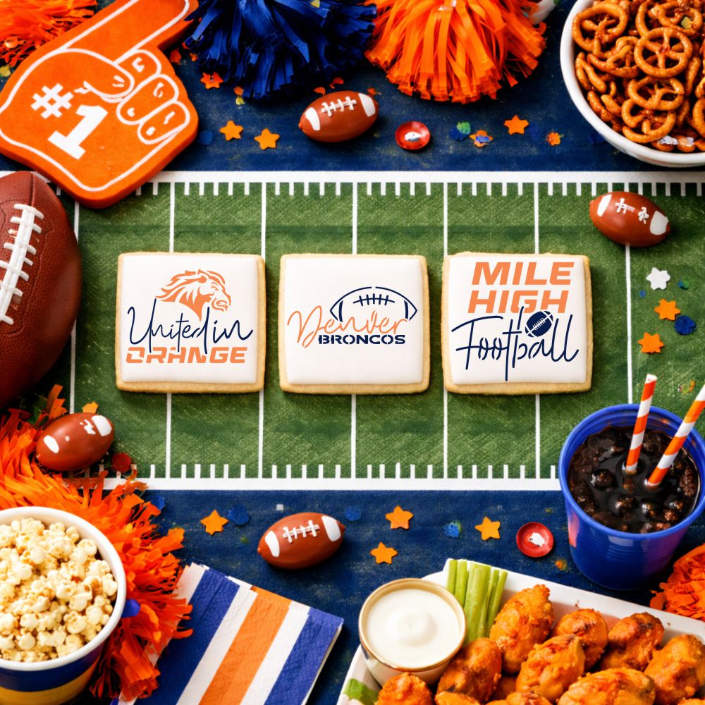 United in Orange Cookie Stencil Set