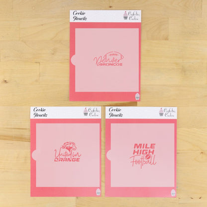 United in Orange Cookie Stencil Set