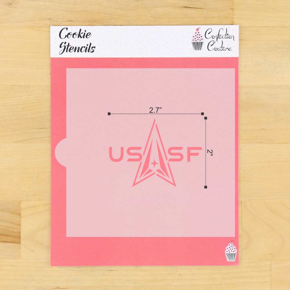 Space Force Cookie Stencil Dimensions