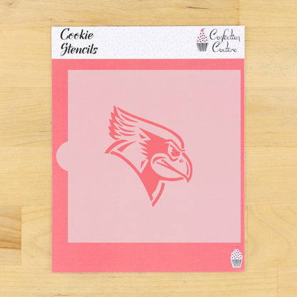 Cardinal Mascot Cookie Stencil