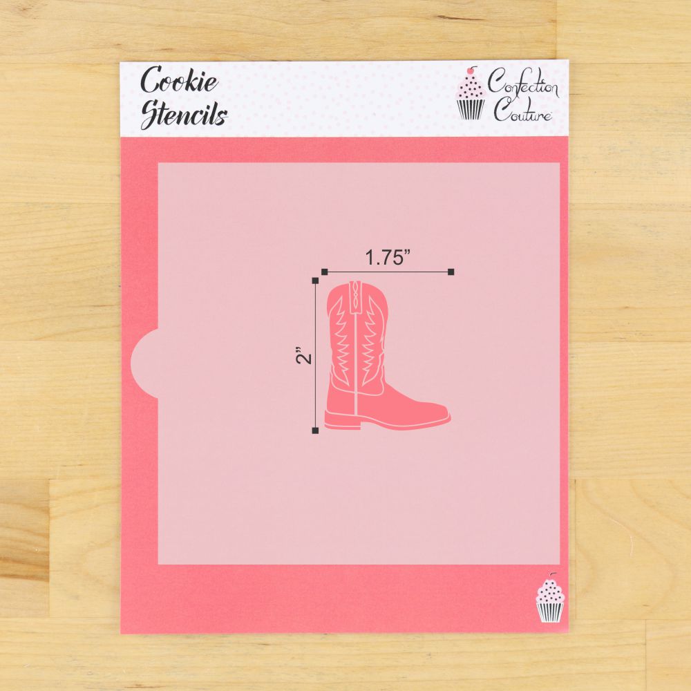 Cowboy Boot Cookie Stencil