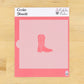 Cowboy Boot Cookie Stencil