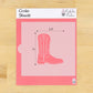 Cowboy Boot Cookie Stencil