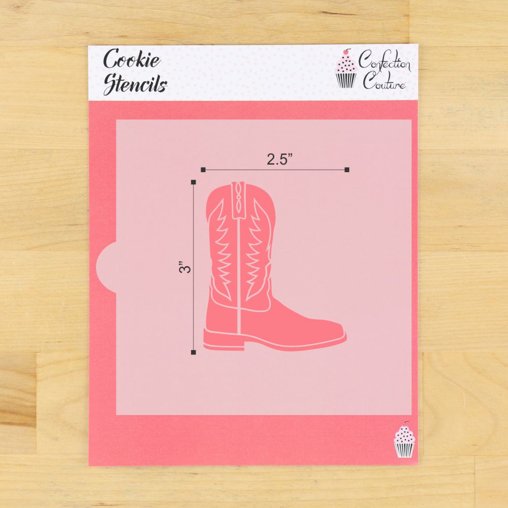 Cowboy Boot Cookie Stencil