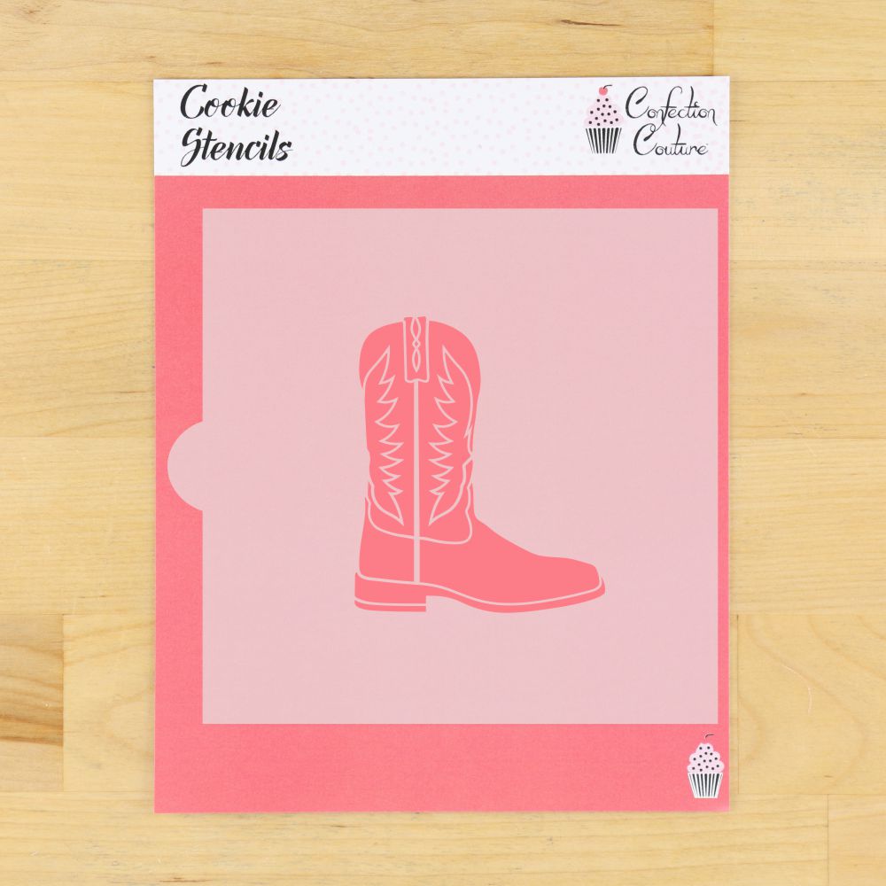 Cowboy Boot Cookie Stencil