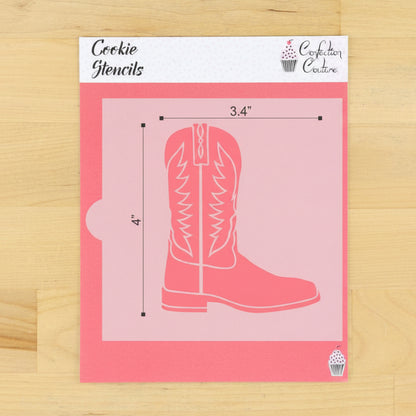 Cowboy Boot Cookie Stencil