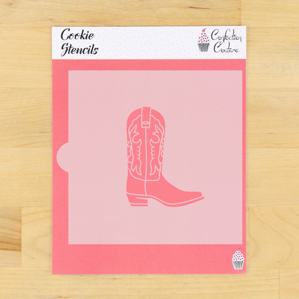 Cowgirl Boot Cookie Stencil