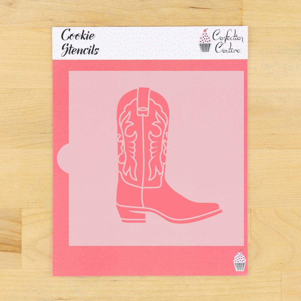 Cowgirl Boot Cookie Stencil