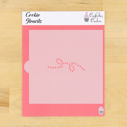 Lasso rope cookie stencil, laser cut in the USA on food-grade plastic