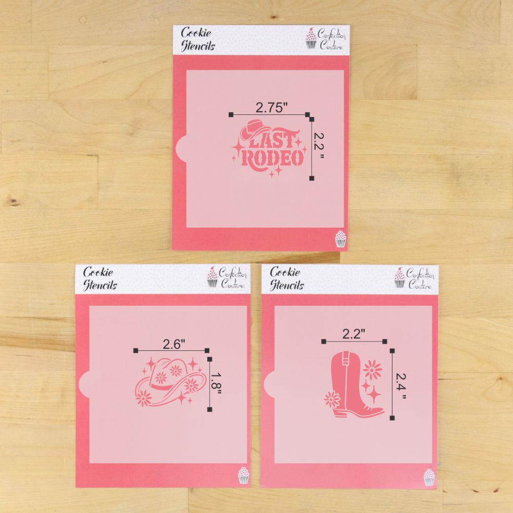Last Rodeo Cookie Stencil Set