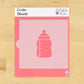 Baby Bottle Cookie Stencil