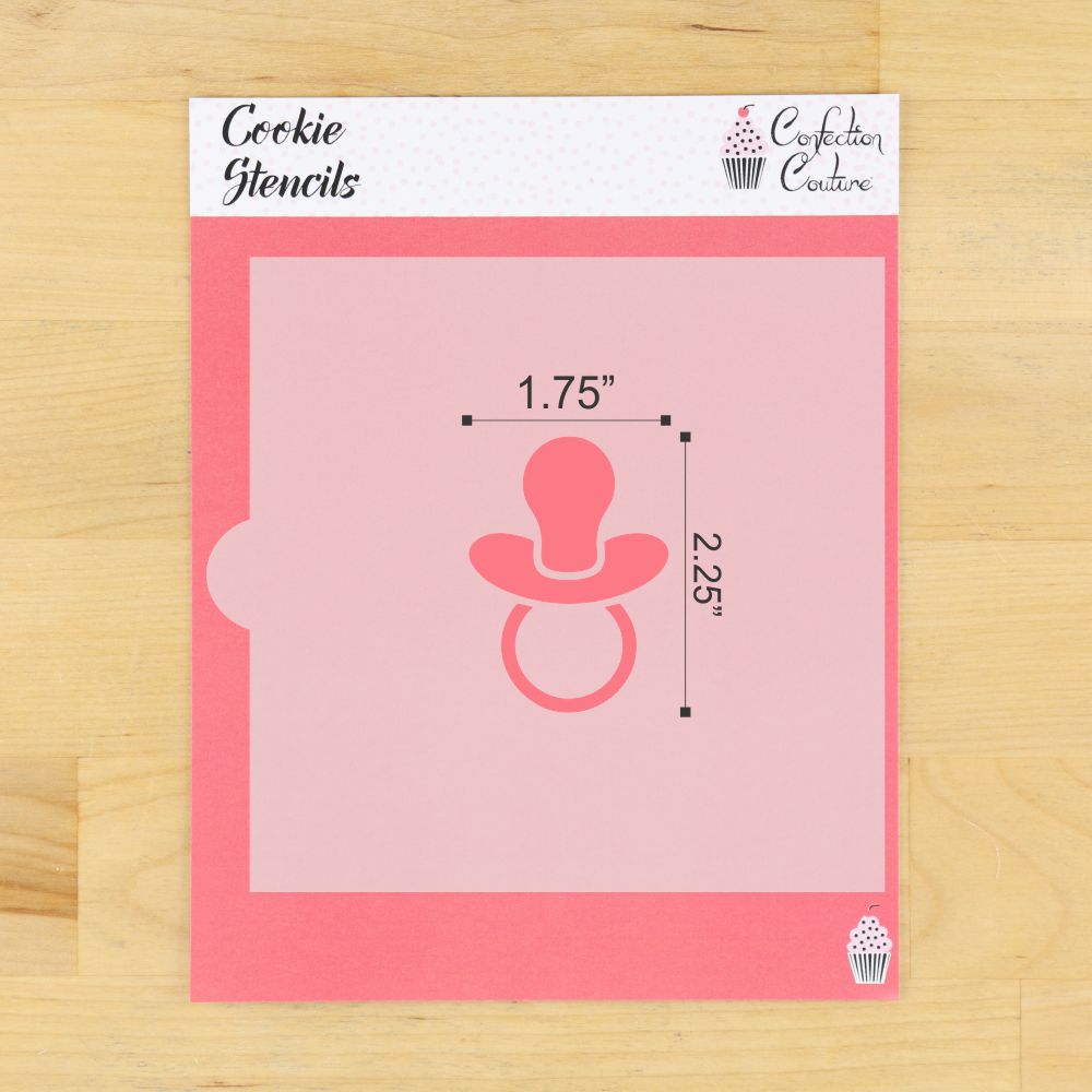 Baby Pacifier Cookie Stencil