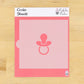 Baby Pacifier Cookie Stencil